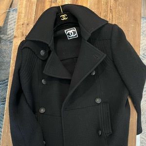 Chanel Peacoat In Black